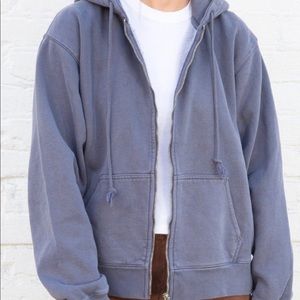 John Galt Brandy Melville Blue Oversized Jacket